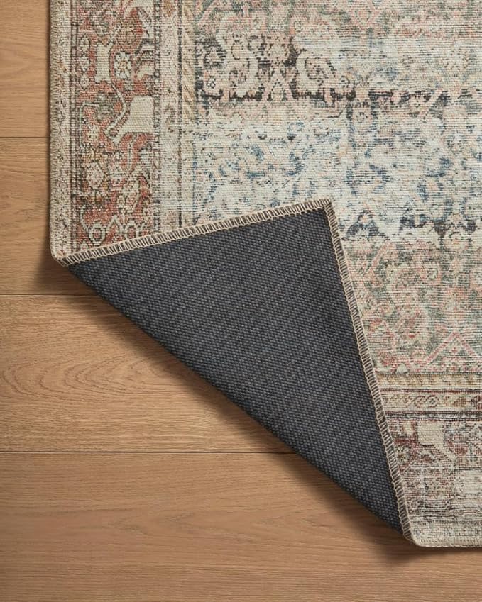 Loloi Amber Lewis Georgie Collection GER-09 Multi/Spice 3'-9" x 5'-6", .19" Pile Height, Accent Rug