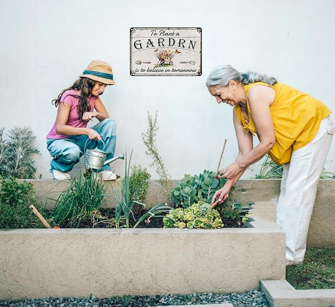 Bestylez Gardening Gifts To Plant A GARDRN Vintage Gardening Signs for Home GARDRN Greenhouse Living Room Bedroom Yard Outdoor Decor 8X12 Inch (3377) , since the in hand item is showing GARDRN