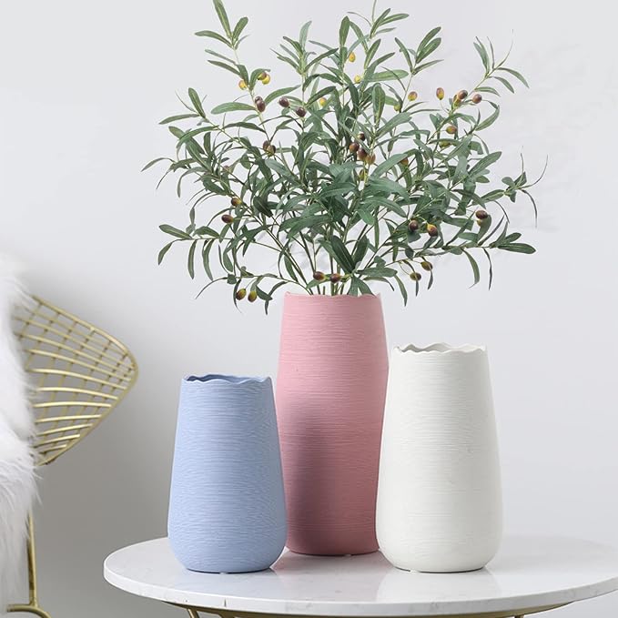 SHACOS 3 PCS 39" Fake Olive Tree Branches Olive Stems Large Tall Artificial Greenery Stems Bulk Faux Olive Branches for Vase Olive Leaves Plant Branch Greenery Decor