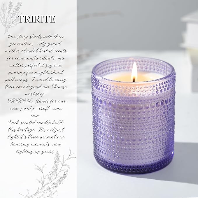 Lavender Scented Candles for Women, Mother's Gift 60 Hours Aromatherapy Candle, Soy Candles for Home Scented, Birthday Gifts Mothers Day Candle for Home