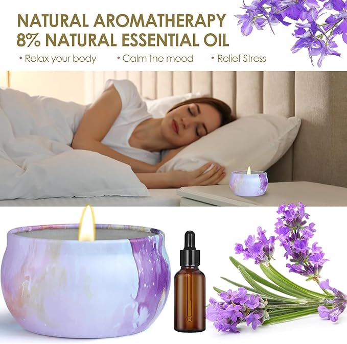 Scented Candles Gift Set,12 Pack Candles for Home Scented, 300 Hour Long Lasting Soy Wax Aromatherapy Candle Set, Birthday Gifts for Women with Gift Box, Christmas Gifts