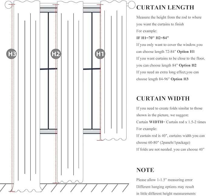 Elegant Curtains for Living Room 102 Inch Long, Linen Pinch Pleated 100% Blackout Viral Window Curtains with Hooks for Bedroom Thermal Pleated Drapes for Nursery Beige White(40" Wx102 Lx2 Panels)