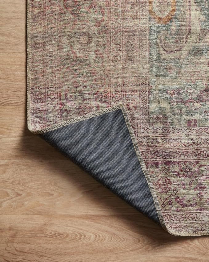 Loloi Amber Lewis Georgie Collection GER-03 Jade/Sunset 3'-0" x 12'-0", .19" Pile Height, Runner Rug