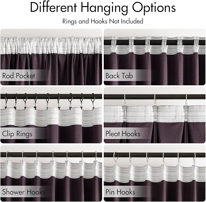 MIULEE Dark Purple Velvet Curtains 84 inches 2 Panels - Luxury Room Darkening Window Drapes for Bedroom Living Room Thermal Insulated Super Soft Blackout, Back Tab Rod Pocket Pinch Pleated, W52 x L84