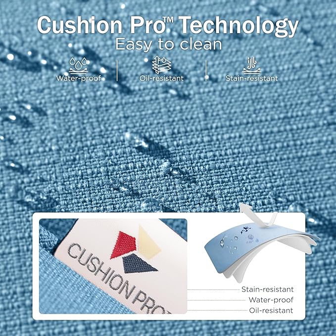 PHI VILLA Outdoor Wicker Chairs Sofa of 2, All Weather High Back Rattan Chairs 2 Seats with Comfy Cushions for Porch Deck