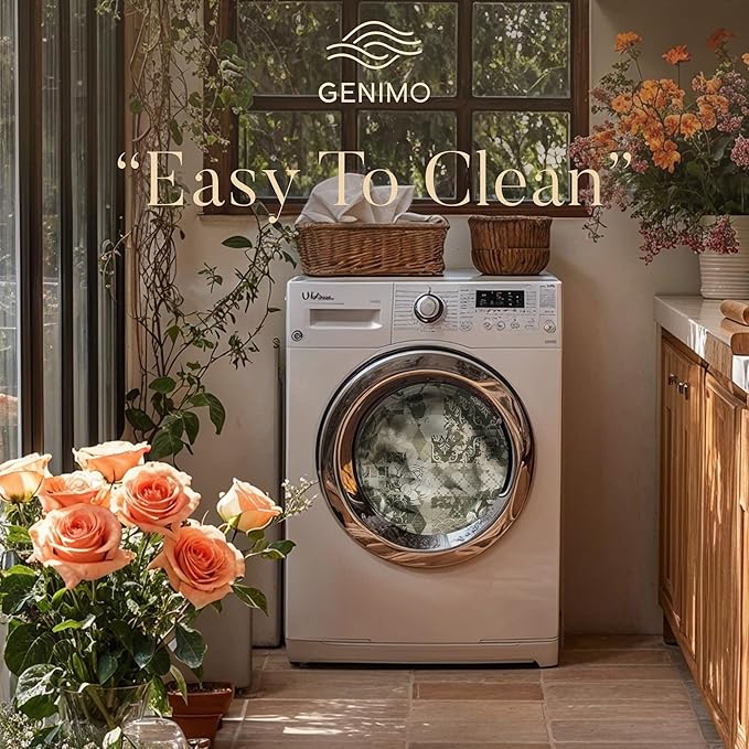 GENIMO Area Rug 2x3 Doormat, Machine Washable Low Pile Rugs, Small Floral Patchwork Retro Chenille Entryway Mat for Entrance, Hallway, Kitchen and Corridor, Taupe Gray