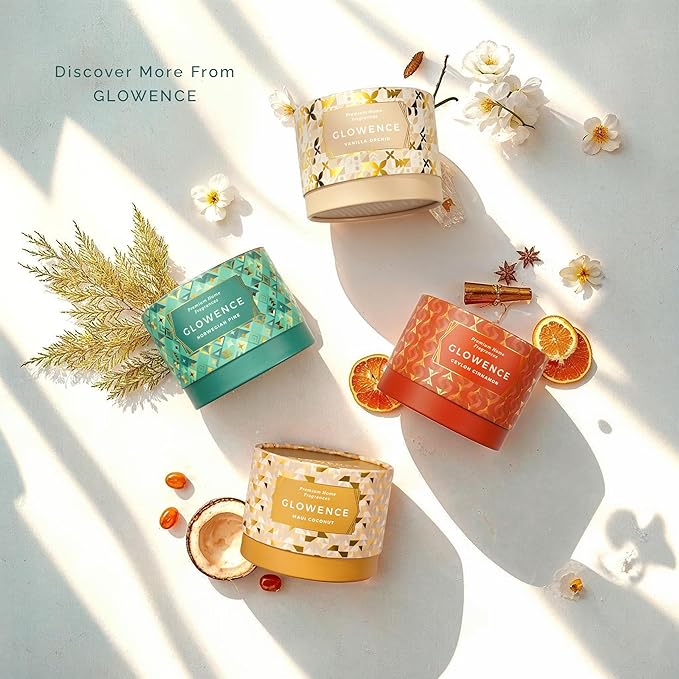 Pine Scented Candle - 100% Natural Soy Wax - Large 3 Wick Jar Candle - Up to 40 Hours Burning Time - Aromatherapy Candles for Home - Housewarming Gift for Men and Women