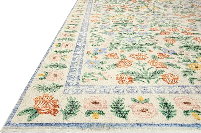 Loloi Rifle Paper Co. Eden Collection EDE-02 Mughal Garden Cream 2'-3" x 3'-9" Accent Rug