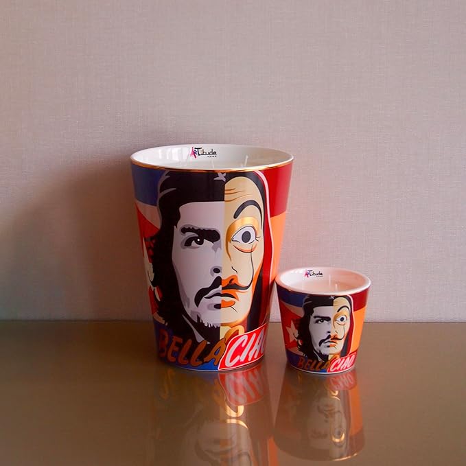 Scented Candle | Eco-Friendly Soy Blend Wax | Luxury Candles | Perfect for Gifting | Perfect for Home Décor | 14oz | 10cm Tall | Approx Burn Time - 80 Hours (Bella Ciao, 10cm)