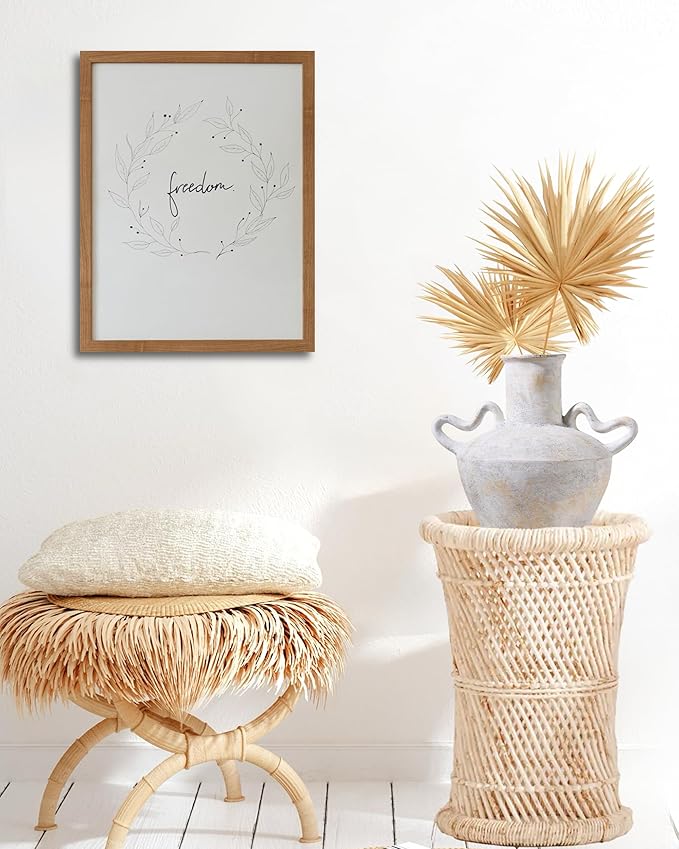 UPWOIGH 9.3x10.6 in Tall Vintage Handles Ceramic Vase, Antique White Pottery Vase Living Room Table Decor, Beige Speckles Distressed Black Markings Rustic Farmhouse Bedroom Decor, 1Pack Gift