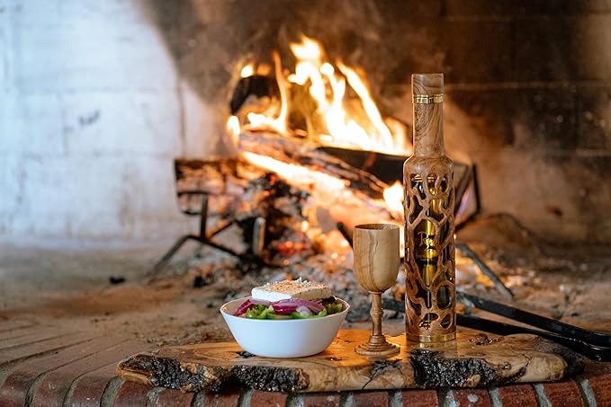 Olive wood bottle - Roots Design - 250ml