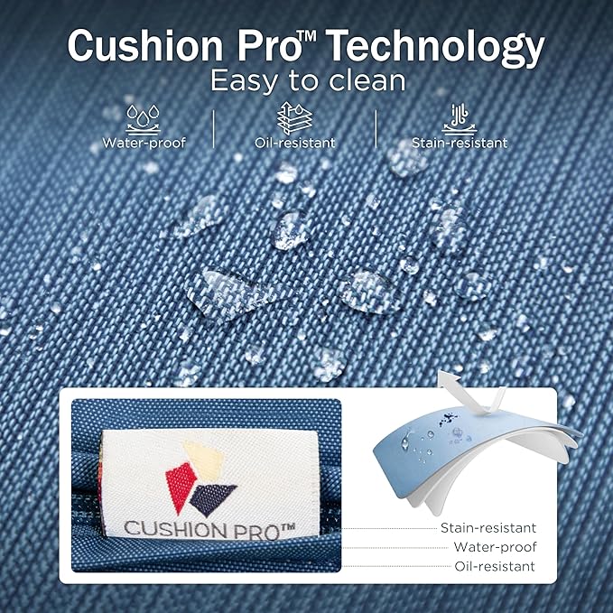 Rocking Patio Sofa Chairs - 2 PCS Outdoor Rocking Armchairs, Patio Seating with High Back Deep Seat for Porch Deck Balcony