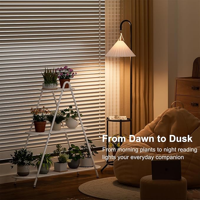 3-Tier Plant Stand, Heavy Duty Metal Planter Rack - White Indoor/Outdoor Shelves with Large Tier’s Shelf - Display Multiple Flower Pots, Iron Plant Organizer for Living Room, Patio & Garden