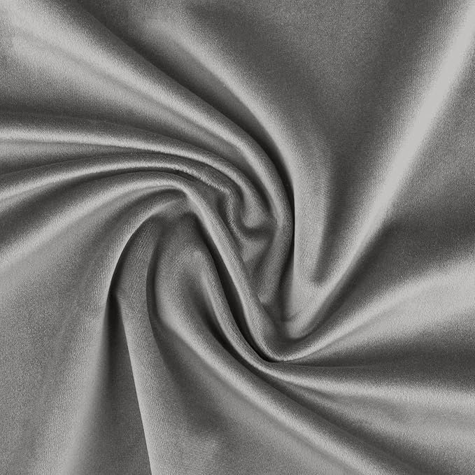 Yaheetech Accent Chair, Modern Velvet Armchairs with Big Ample Seat, Half Rounded Back, Cozy Upholstered Barrel Sofa Chair for Living Room Bedroom Waiting Room, Gray