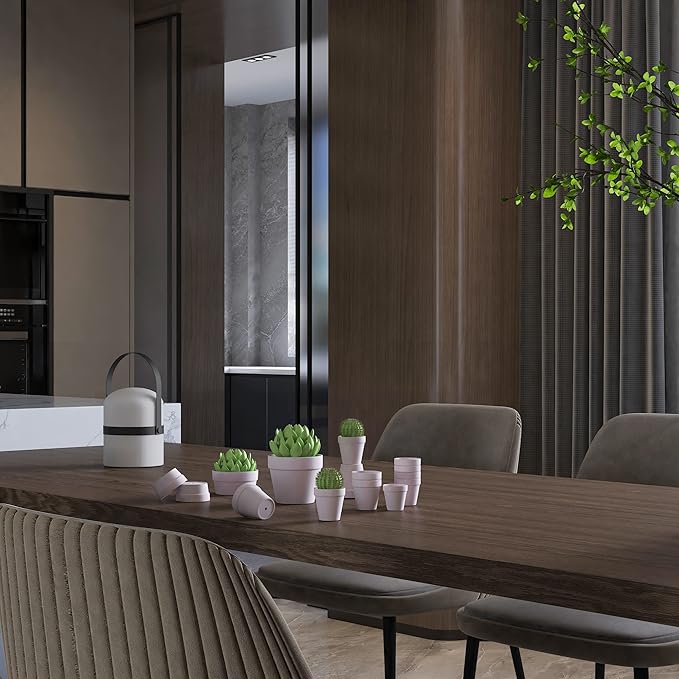 54 Pcs Small Mini Pink Clay Pots 2.1'' Terracotta Pot Clay Ceramic Pottery Planter Cactus Flower Pots Succulent Nursery Pots- Great for Window Boxes, Cactus, Plants, Crafts, Wedding Favors