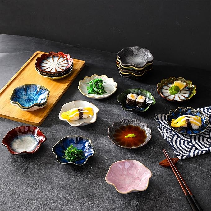 Ceramic Trinket Dish, Ring Tray, Decorative Jewelry Dish, Decoration Plate for Earrings, Rings, Jewelry Dish Holder, Key Bowl, Trinket Tray, Earring Holder for Women (Starry Sky Blue)