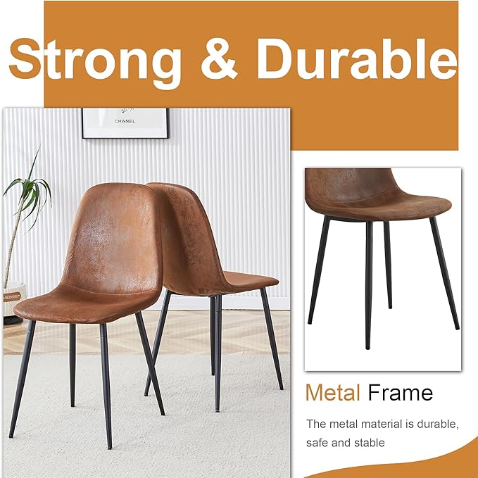 Glass Dining Table Set for 6,Modern Kitchen Table with 6 Chairs, Tempered Glass Table with Suede Leather Dining Chairs,71” Dining Room Table Set for Dining Room and Kitchen