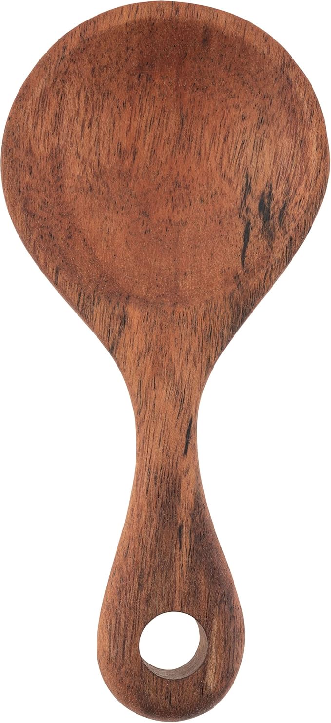 Karma Short Wood Tasting Spoons Set - Short Wood Spoons for Cooking - Wood Kitchen Utensils - Wood - Set of 3