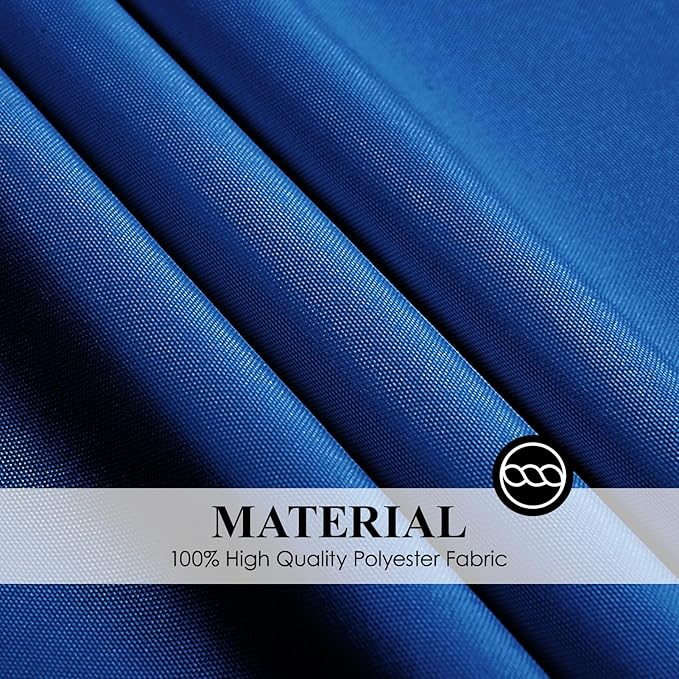 Round Tablecloth 132 Inch 6 Pack Royal Blue Tablecloths Washable Decorative Linen Polyester Table Clothes Cover for Dining Table Banquets Buffet Parties and Wedding