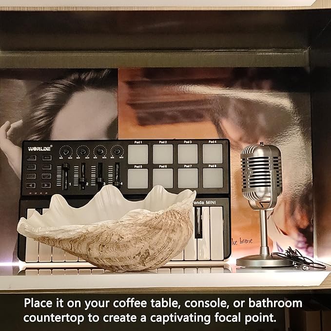 Medium Pearl White Weathering Scalloped Clam Shell Bowl Sea Shell Decor for Nautical Beach House,Coastal Decor Gift of Housewarming and Wedding Party