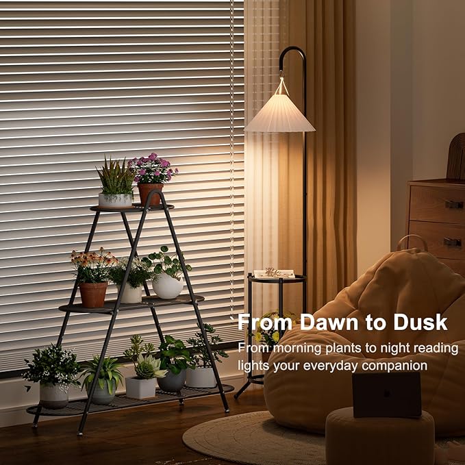 3-Tier Plant Stand, Heavy Duty Metal Planter Rack -Indoor/Outdoor Shelves with Large Tier’s Shelf - Display Multiple Flower Pots, Iron Plant Organizer for Living Room, Patio & Garden