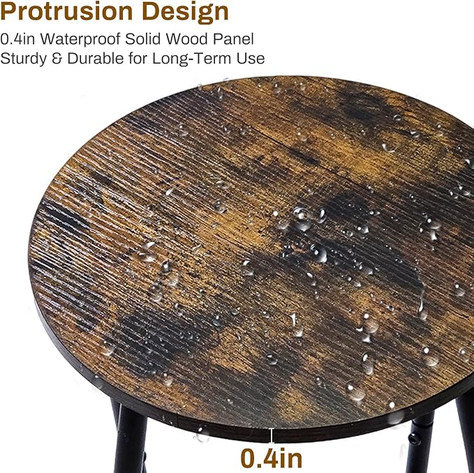 Plant Stand Indoor, 2 Tier Tall Wood Plant Stand, 4-Leg Floor Corner Plant Stands, Heavy Duty Plant Shelf Plant Rack Flower Stands For Home Decor, Brown