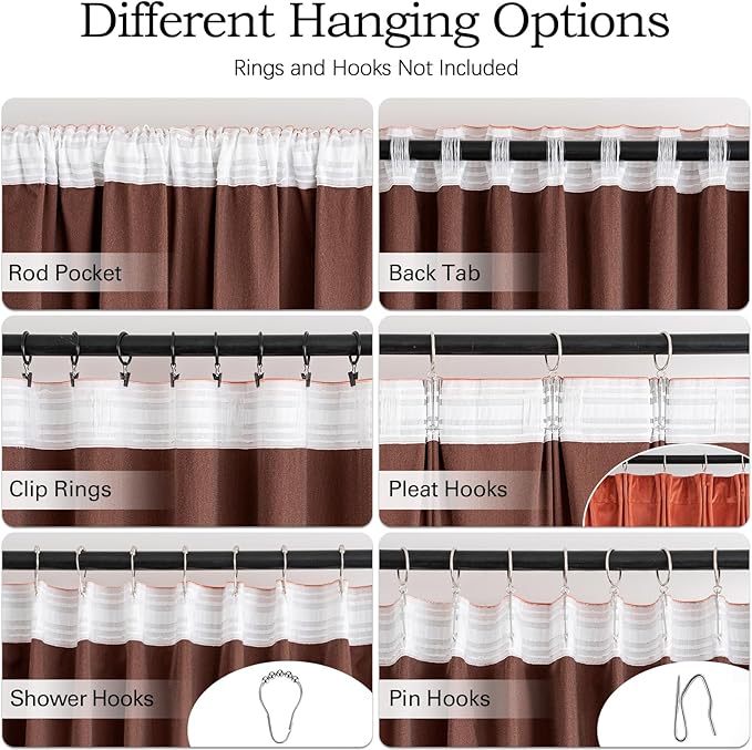 MIULEE Terracotta Velvet Curtains 96 Inches Long 2 Panels- Pinch Pleated Luxury Rust Fall Burnt Orange Window Curtains for Bedroom Living Room Thermal Insulated Super Soft Drapes Back Tab Decor