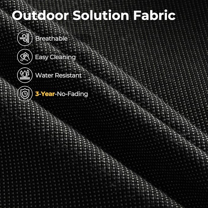 HOOOWOOO Outdoor Sectional Patio Furniture Set,9 Pieces Wicker Conversation Sets L Shaped Couch,Extra Deep Out Door Sofa Outside Furniture with Swivel Chairs,Black