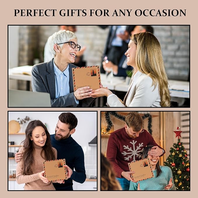 Scented Candles for Home - Magnolia & Sandalwood Candle | Aromatherapy Candle Gift for Women & Men, Soy Candles for Home Scented - 7oz