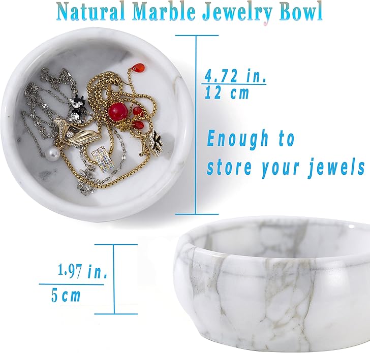 Marble Jewelry Dish - Rings Holder