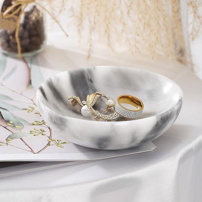 Marble Jewelry Dish - Rings Holder