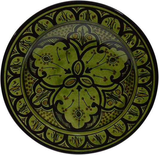 Ceramic Plates Moroccan Handmade Serving, Wall Hanging, Exquisite Colors Decorative Large 12 inches Diameter