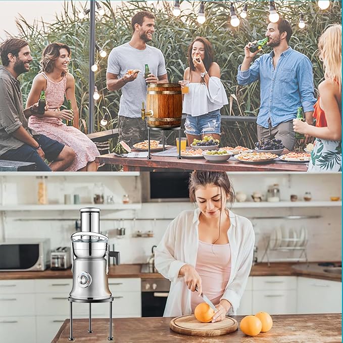 Garden Gifts Plant Lovers Gifts Black Metal Plant Stand with Anti-Slip Base Rustproof Heavy Duty Decorative Round Flower Pot Display Shelf for Indoor/Outdoor