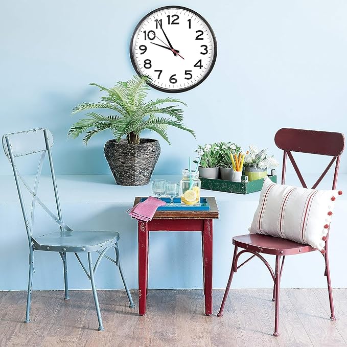 Ultimate Wall Clock | 14 Inch | Modern | Quartz | Analog | Home | Office | School | Gym | Indoor | Outdoor | Near Silent | Unbranded | Classic | Black | Battery Operated | Modern Décor