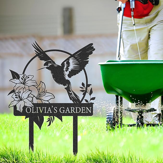 Personalized Garden Metal Sign, Custom Yard Sign with Stakes, Custom Garden Decor, Outdoor Yard Decor, Gifts for Gardeners