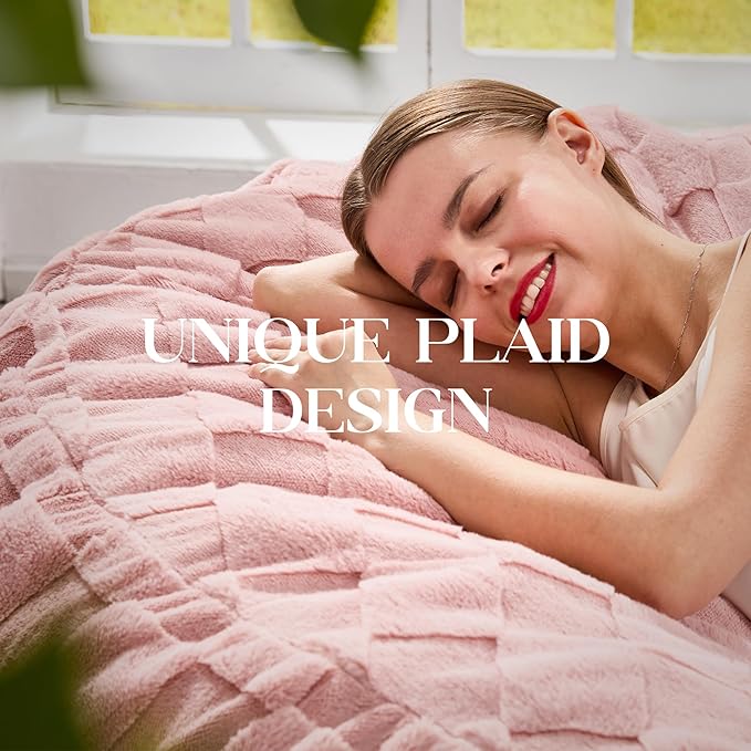 Hobestluk Bean Bag Chairs Beanbag Chair with Filler Adult Bean Bags with Fluffy Cover, Giant Bean Bag Chairs for Adults for Living Room, Bedroom (Pink, 4FT - 44” x 44” x 24”)