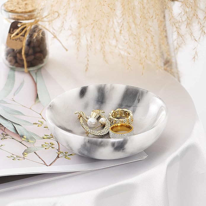 Marble Jewelry Dish - Rings Holder