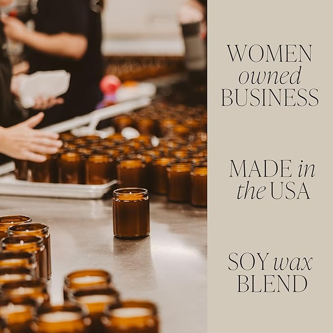 Sweet Water Decor Plant Lady Soy Candle - 40 Hour Burn Time - Wildflower & Salt Scent - Sweet Water Decor Candles for Home - Non-Toxic - 9oz