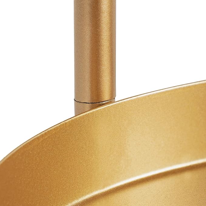 Kate and Laurel Finn Modern 4-Tier Plant Stand; 10 x 11 x 44; Gold; Folding Lightweight Plant Stand for Decorative Display and Storage