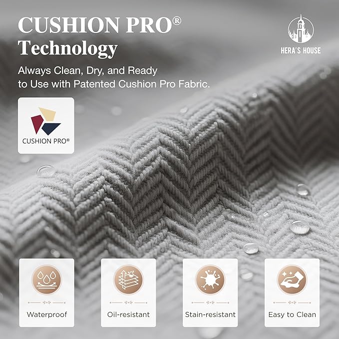 HERA'S HOUSE Patio Furniture Set with Swivel Chairs, High Back Wicker Couch with Ottomans, Outdoor Conversation Sofa Sets with 5.5" Waterproof Cushions for Garden Yard Porch, Grey