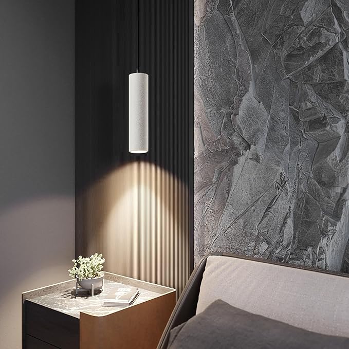 Modern LED Concrete Pendant Light Kitchen Islandceiling Light Fixture Pendant Lighting for Dining Room Coffee Club Resturant Bar Living Room(1-Pack)