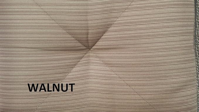 Elizabeth Outdoor Patio 4 Swivel Rocker Club Chairs Cast Aluminum Dark Bronze, Walnut Cushions