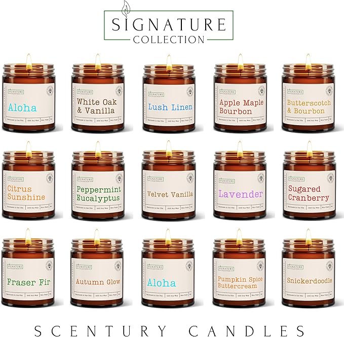 Velvet Vanilla Scented Candle, Many Scents to Choose from, All Natural Non-Toxic Soy Wax, Handmade in The USA (Velvet Vanilla)