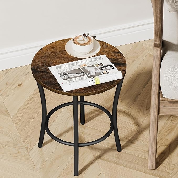 YINMIT Plant Stand Indoor, Round Plant Pots,Flower Pots for Indoor Plants, Adjustable Plant Shelf for Multiple Plant , Corner Plant Stand for Living Room Balcony Patio & Garden (Brown, Small)