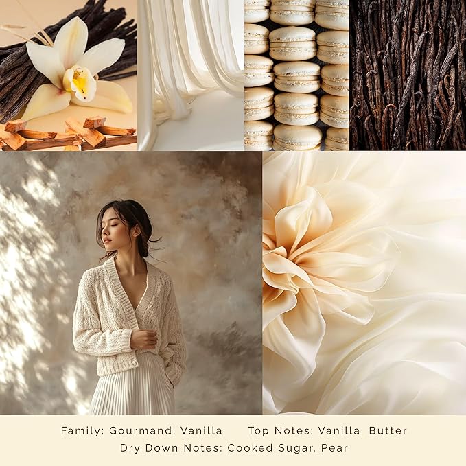 Vanilla Scented Candle - 100% Natural Soy Wax - Large 3 Wick Jar Candle - Up to 40 Hours Burning Time - Aromatherapy Candles for Home - Housewarming Gift for Women & Men