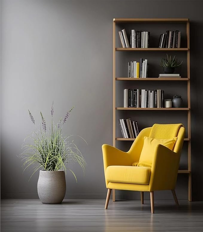 Artificial Lavender Plant 35in (2 Pack) - Tall Faux Indoor Home Decorative Plants & Flowers in Pot, Fake House Plant