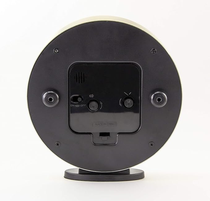 Crosley Modern Art Deco Office and Desk Alarm Clock, Gold & Black, Gold