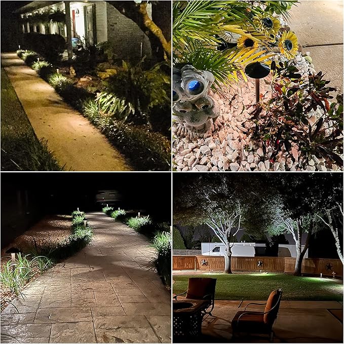 Pro Style Light Decorative Pathway Landscape Lights, 10W Low Voltage Path Yard Light 2700K Warm White, 1PK Aged Brass by Malibu 8308-9103-01