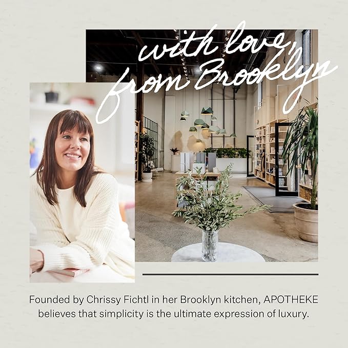 Apotheke 3-Wick Scented Candles for Home, Canvas - 26 oz Soy Wax Jar Candle Gift for Women - Long-Lasting Fragrance with Perfume-Grade Essential Oils - White Musk, Dew Drops & Lily of The Valley