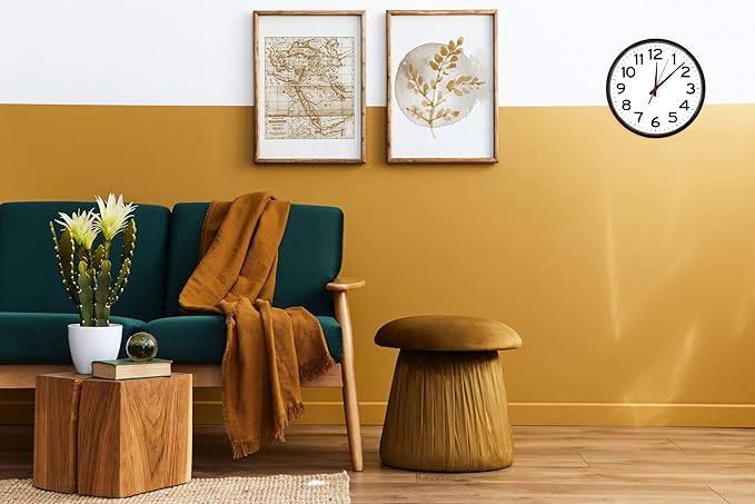 Ultimate Wall Clock | 10 Inch | Round | Quartz | Black | Kitchen | Office | Bedroom | Study | Classic | Indoor | Outdoor | Unbranded | Battery Operated | Modern Décor | Non-Atomic